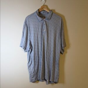 Abercrombie & Fitch Light Blue Cocktail Micro-Pattern Polo